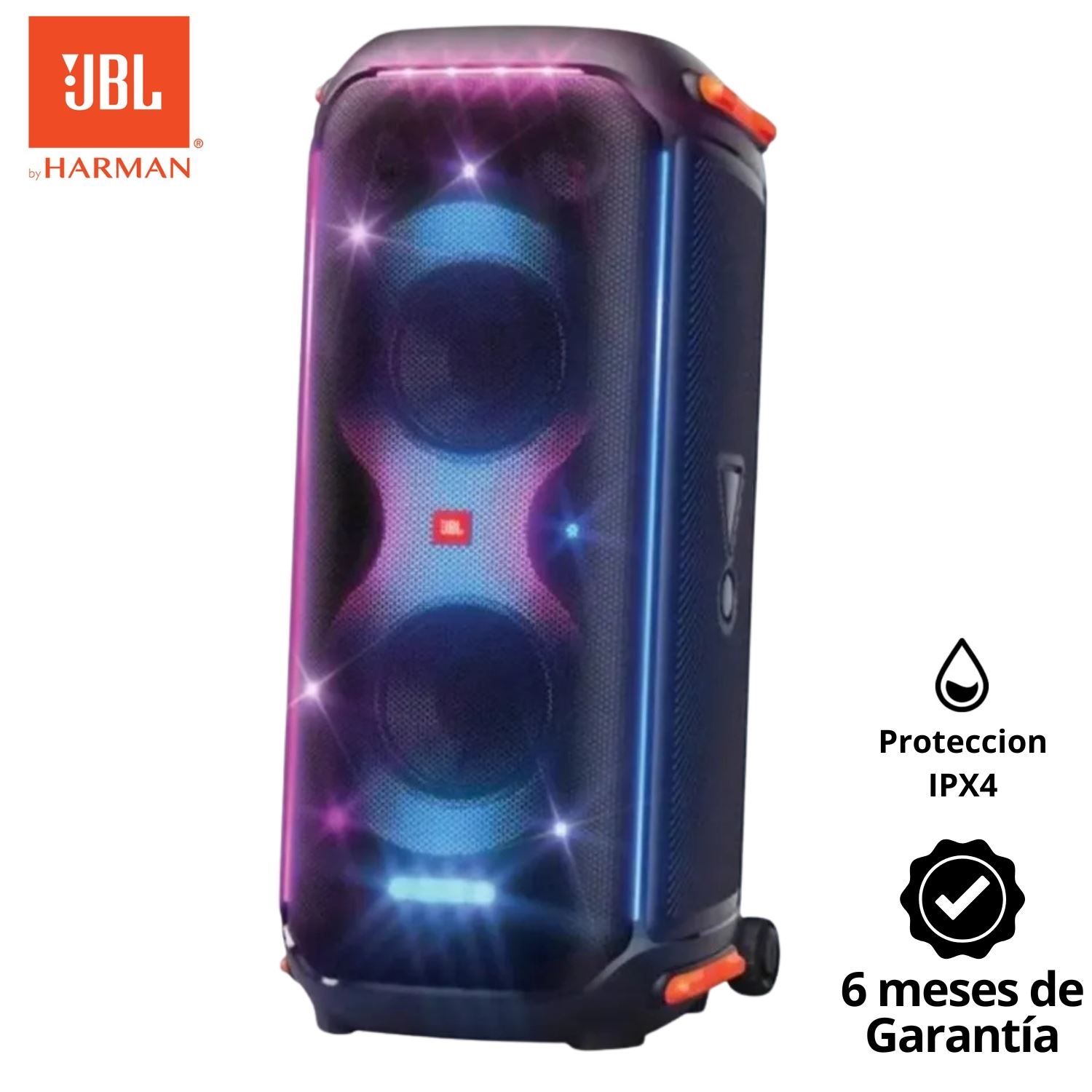 Parlante Bluetooth JBL Partybox 710 IPX4 luces y asa plegable